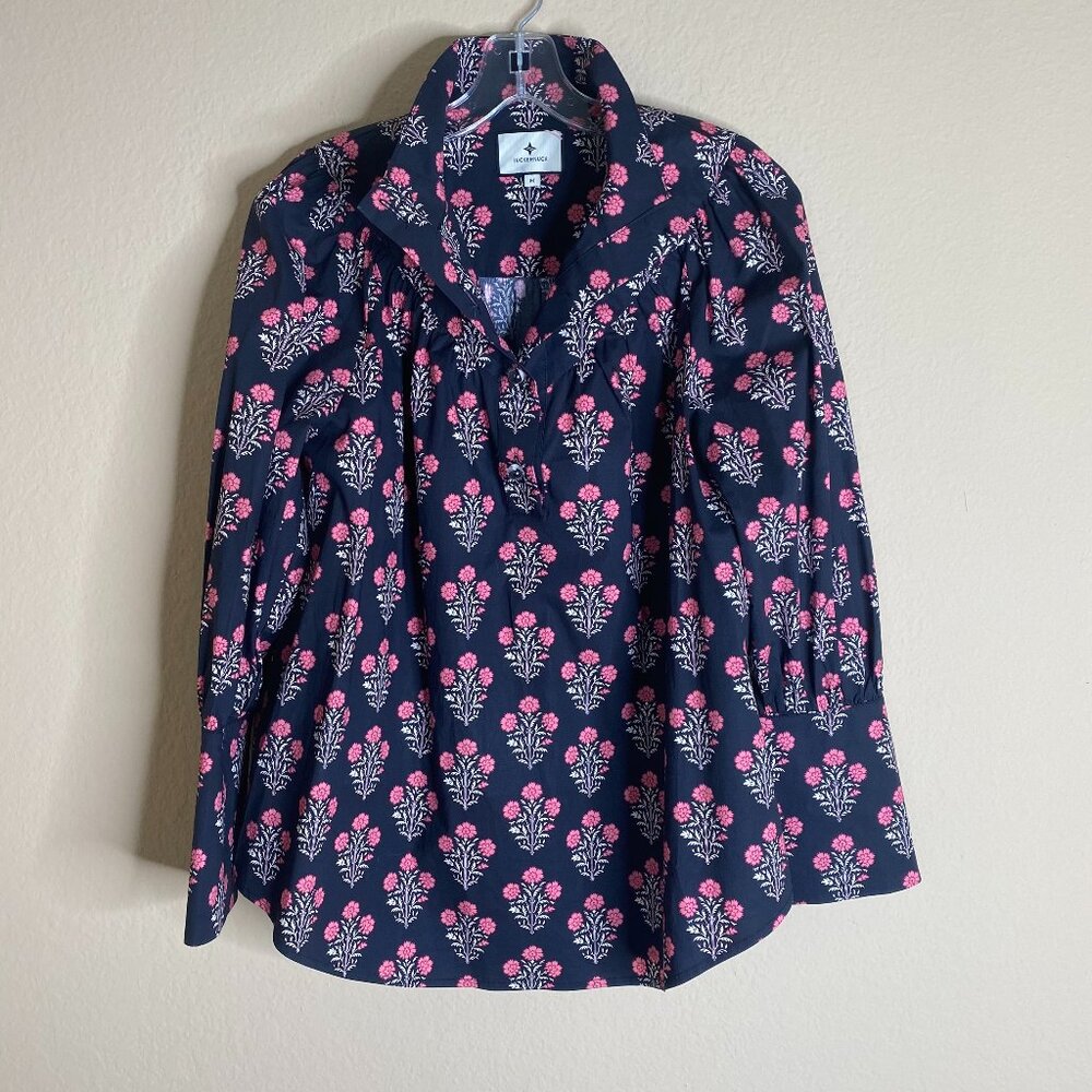 NEW tuckernuck floral print long sleeve blouse